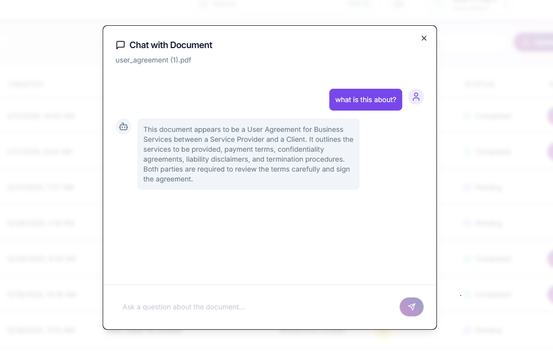 Document Chat AI: Talk to Your Contracts Like a Lawyer